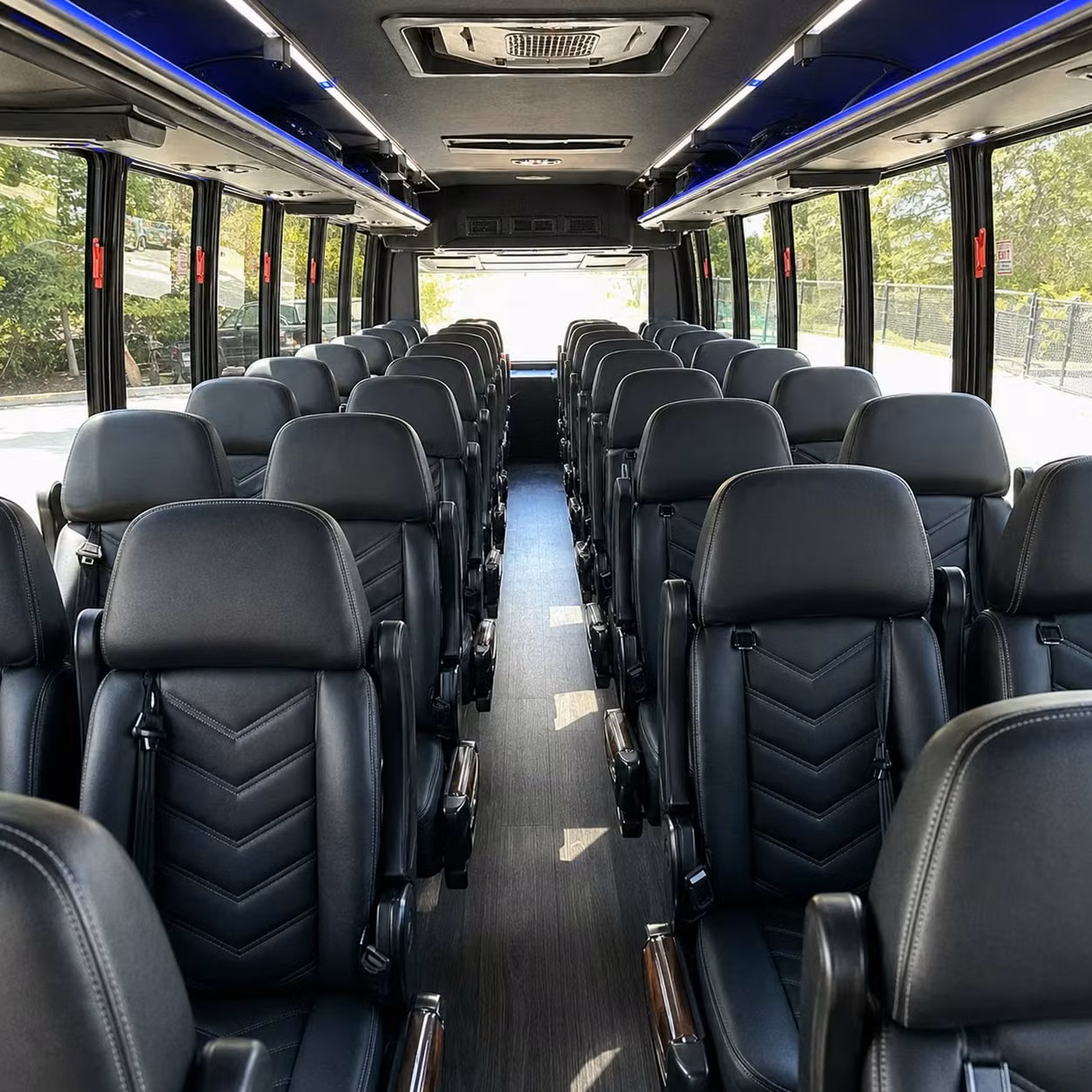 25 passenger minibus interior