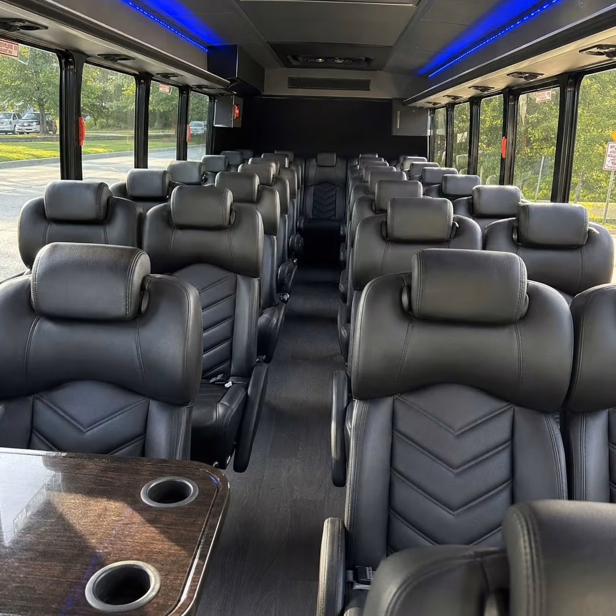 28 passenger minibus interior
