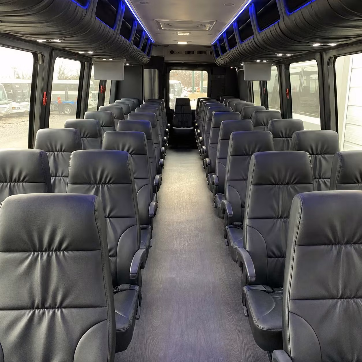35 passenger minibus inside