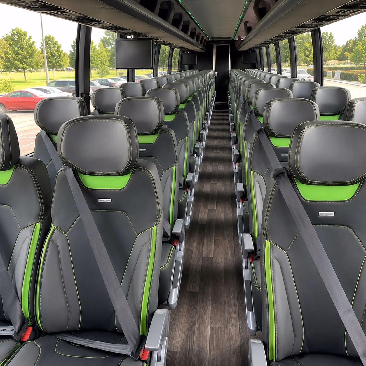 independence charter bus interior