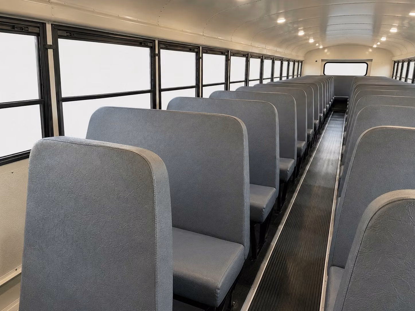 school bus inside